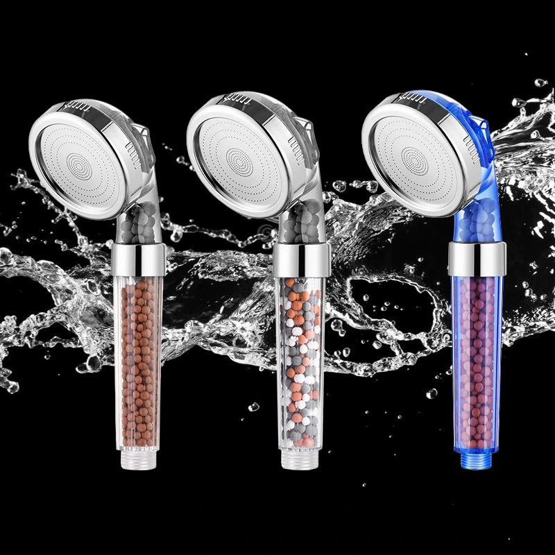 High Pressure Hand Shower Head Sanitary Ware Plastic Bathroom Faucet Mixer Bathtub Shower Mixer Filter Handheld Shower